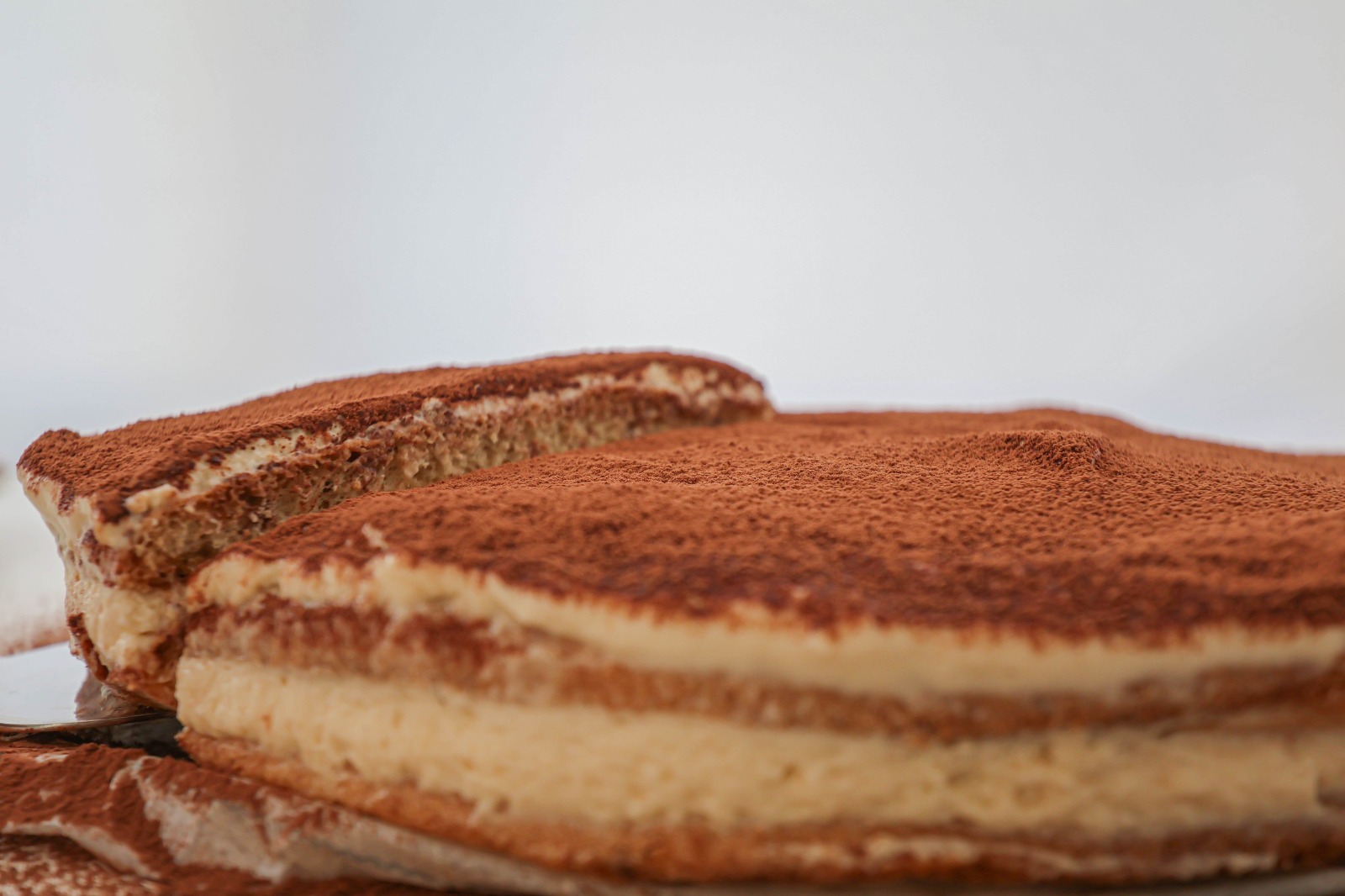 Tiramisu being served